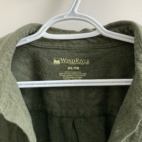 Vintage oversized green flannel shirt - Picture 6 of 6